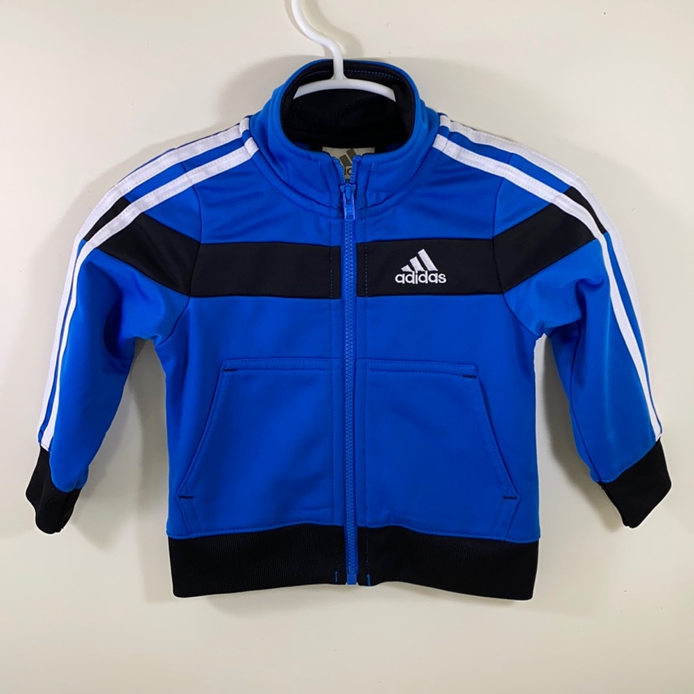 Blue/Black Adidas Jacket - 9 mos. - Never Worn